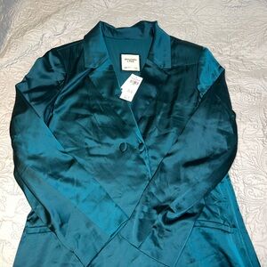 Abercrombie & Fitch Satin Blazer Dress